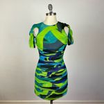 House Of CB  Letitia Multicolour Ruched Mesh Mini Dress Photo 1