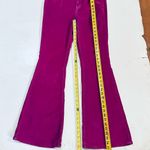 We The Free  People Jayde Drawstring Flare Jeans, Size 32, High Rise, Stretch, Fuchsia Pink, Long Photo 9