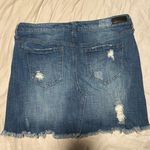 Elan Distressed Jean Mini Skirt Size Medium Photo 1