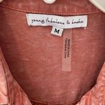 Young Fabulous and Broke Shirt Dress M Pink Tie Ruched Asymmetrical Western Grunge Photo 5