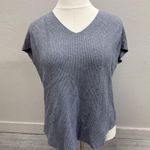 Magaschoni  Heather Gray Short Sleeve Top - Size L Photo 0