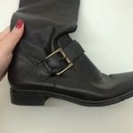 Franco Sarto brown knee high boots gold buckle Photo 3