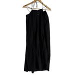 Free People  Struttin Solid Black Sleeveless Square Neck Midi Dress Size XS Photo 5