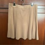 Alfani  Tan Flared Skater Rayon Skirt XL Photo 2