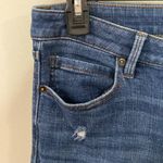 Cosmic Blue Love Boyfriend Distressed mid rise cuffed ankle Jean size 28 Photo 6