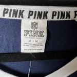 PINK - Victoria's Secret Victoria's Secret PINK NFL New England Patriots Football Blue Sequin Top Medium‎ Photo 5
