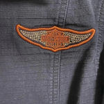 Harley Davidson  Black Lace Neck Textured Pullover Top / Jacket Medium M Photo 5