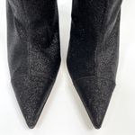 Good American  Super High Above Knee Thigh High Heeled Boots in Black Glitter 6.5 Photo 3