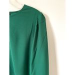 J.Crew Keyhole Long Sleeve Blouse Green Size XXS Petite NEW Photo 4