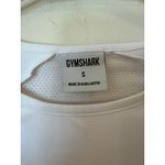 Gymshark Long Sleeve Training Crop Top Crew Neck Slim Fit White Women's Small Photo 6