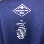 st. john's bay St. John’s Bay blue stretchy casual essential tank top Photo 4
