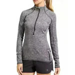 Athleta Shirt Womens Small Gray Half Zip Pullover Running Gym Wild Activewear Photo 1