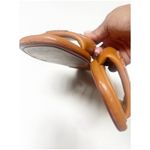 Tory Burch Double T Sport Slides Size 8.5 In Bourbon Miele/ Gold With Dustbag Photo 4