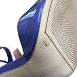 Gianni Bini  Marlee Patent Pumps Ankle Strap Cylinder Heel Purple Blue Size 6.5 Photo 7