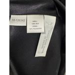 Ann Taylor  100% Silk Black Sleeveless Brooch Waist Cocktail Dress Size 4 NWT Photo 2