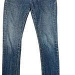 Akademiks RED/CLEAR CRYSTAL EMBELLISHED STRAIGHT LEG JEAN STYLE N50P102R SIZE 24 Photo 0