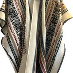 Vintage Tribel blanket poncho sweater🦙 nwot Black Size undefined Photo 0