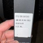 Elliatt Adeline Mini Dress Black Embellished Rhinestone Cocktail Party XL FLAWED Photo 3