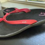 Olukai 🪸 LIKE NEW! 🪸  Women's Sandals - Black and Coral Photo 3