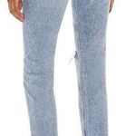 AGOLDE Riley High Rise Straight Crop Denim Jeans in Endeavor Size 30 Distressed Photo 1