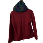 Distinctive Sportswear Vintage Plaid Hooded Wool Sweater Approx Size S/M Red Size M Photo 3
