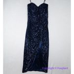 City Chic New!  navy‎ blue sequin strapless maxi dress, size 12 Photo 1