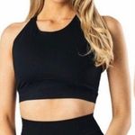 Alphalete Alphalux Supreme Black Sports Bra Womens Size Small Photo 0