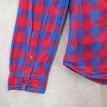 Hollister  Red Flannel Plaid Vintage Y2K Gingham Buffalo 90s Urban Shirt Large Photo 5