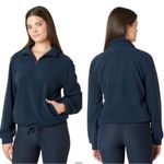Beyond Yoga  Terrain Pullover Nocturnal Navy Quarter Zip Sweatshirt Size Small Photo 1