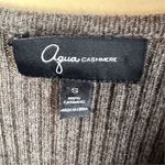 AQUA Women's Gray 100% Cashmere Knee Length Sweater Dress Size Small Career Wear Photo 1