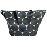 Kate Spade Deborah Dot Nylon Tote Satchel Handbag Black Cream Polka Dot Photo 1