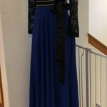 Turkish long black and blue dress Size 38 Photo 2