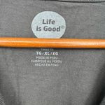 Life is Good  long sleeve poinsettia floral flower print spell out t-shirt sz XL Photo 3