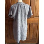 Lands' End  Blue Linen Dress Women's Size Medium 10 12 US Pockets Lightweight Photo 3