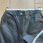 Forenza  Vintage Leather Black Pants Size 6 High Rise Genuine Leather Photo 9