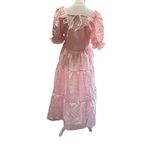 Chic Pink Long Sleeve Gingham Dress Size XL Photo 2