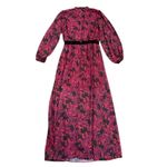 LDT Brooke Floral Long Sleeve Maxi Dress in Purple Multi, Size US 8 Photo 8