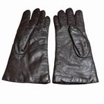 VTG Cashmere WPL 9093 Women's Chocolate Brown Size 7M Leather Gloves Lined Photo 6