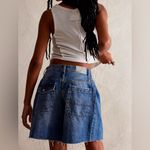 We The Free People $98 Boomerang High Rise Long Shorts Denim Jeans Baggy size 29 Photo 1