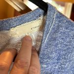 A’reve Anthropologie blue sweatshirt tunic w/ lace cream Size Small Photo 2