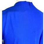 Amanda Uprichard  Amherst Choker Tie Neck Bell Sleeve Mini Dress Royal Blue Small Photo 5