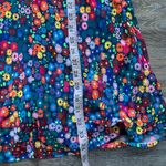 STAUD Colorful Floral Printed Milla Mini Dress 12 Blue Photo 7