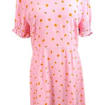 BP Nordstrom  Bubblegum Pink Boho Floral Skater/ Babydoll Dress M Photo 0