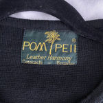 Vintage 80's Cropped Long Sleeve Dimond/Circle Square Leather Print Open Sweater Size M Photo 16