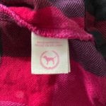 PINK - Victoria's Secret  Shirt Dress Hot Pink Flannel Plaid Tunic XS Rhinestone Photo 7