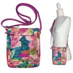 Vera Bradley  Iconic Mini Hipster Crossbody Purse RFID Superbloom‎ Quilted Floral Photo 1