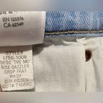 MOTHER The Mid Rise Dazzler Ankle Fray Jeans Blue Size 34 Photo 10