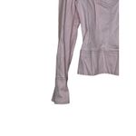 Sigrid Olsen Women's Jacket 5 Buttons Stretch Crop Hi-Neck Denim Pink 14 Photo 3