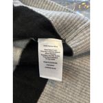 Talbots  Pure Merino Wool Johnny Sweater Gray Black Striped Collar Womens XL Photo 4