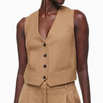 Babaton ARITZIA Playbook Vest In Saville Wool Blend Size Medium NWT Photo 0